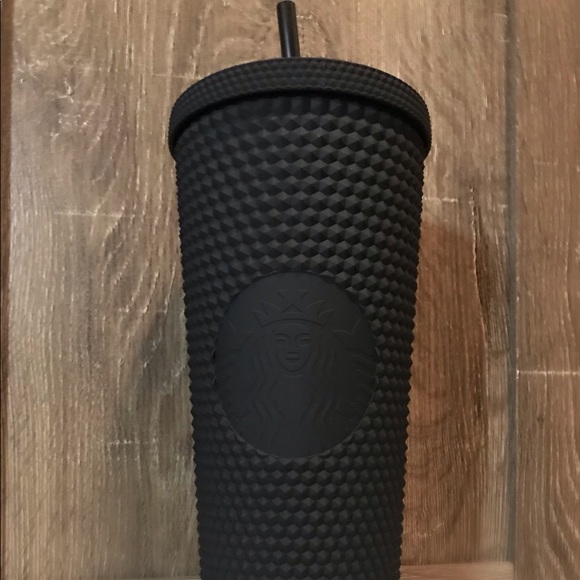 starbucks black studded tumbler